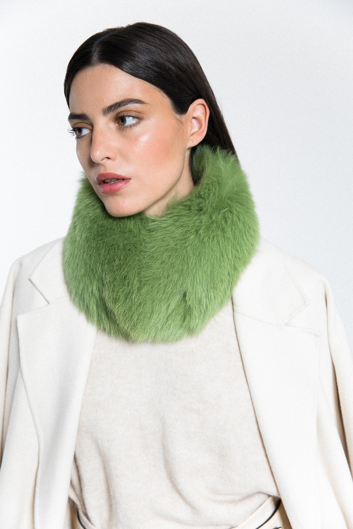 Cuello de zorro verde lima